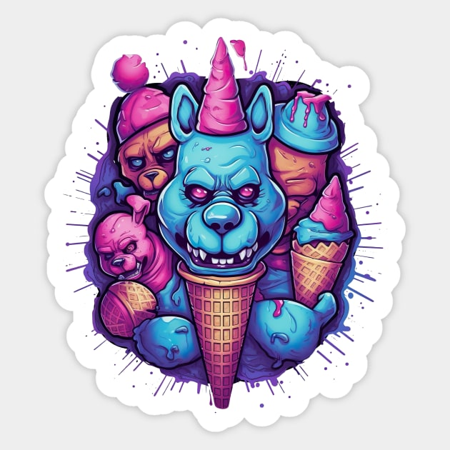 FNAF Horror Game Fan Merch Sticker by ABART BY ALEXST 